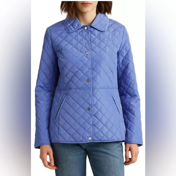 Ralph Lauren Jackets & Blazers - New Ralph Lauren French Blue Quilted Water Resistant Light Jacket M NWT Classic